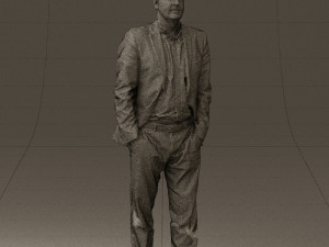 man in opened suit 0571 3d print ready 3D प्रिंट मॉडल