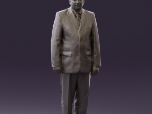 man in black suit pink tshirt 0573 3d print ready Modelo de Impressão 3D