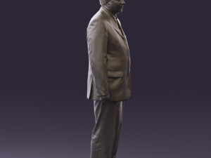 man in black suit pink tshirt 0573 3d print ready Modelo de Impressão 3D