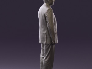 man in black suit pink tshirt 0573 3d print ready Modelo de Impressão 3D
