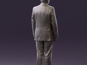 man in black suit pink tshirt 0573 3d print ready Modelo de Impressão 3D