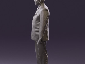 man in black suit pink tshirt 0573 3d print ready Modelo de Impressão 3D