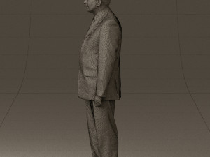 man in black suit pink tshirt 0573 3d print ready Modelo de Impressão 3D