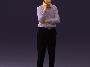 man in suit pants blue top 0574 Modelo 3D