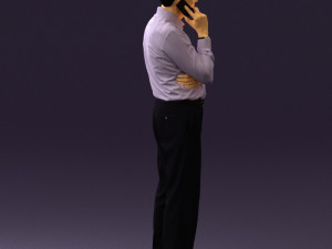 man in suit pants blue top 0574 Modelo 3D