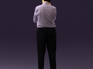 man in suit pants blue top 0574 Modelo 3D