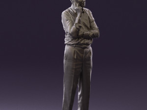 man in suit pants blue top 0574 Modelo 3D