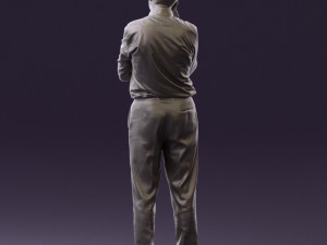 man in suit pants blue top 0574 Modelo 3D