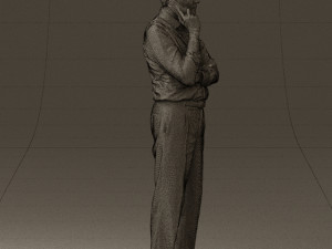 man in suit pants blue top 0574 Modelo 3D