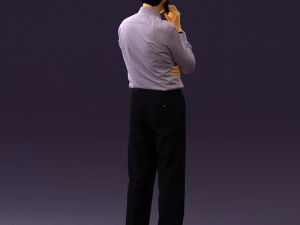 man in suit pants blue top 0574 3d print ready 3D Print Model
