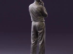 man in suit pants blue top 0574 3d print ready 3D Print Model