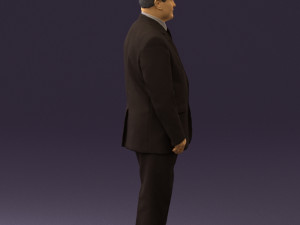 man in suit russian flag 0577 3Dモデル