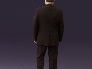 man in suit russian flag 0577 3Dモデル