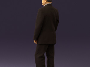 man in suit russian flag 0577 3Dモデル