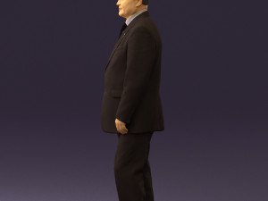 man in suit russian flag 0577 3Dモデル