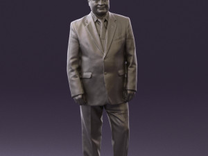 man in suit russian flag 0577 3Dモデル