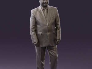 man in suit russian flag 0577 3Dモデル
