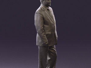 man in suit russian flag 0577 3Dモデル