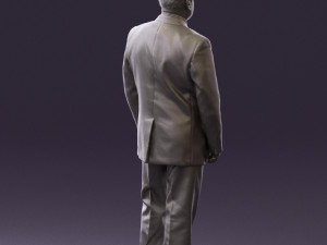 man in suit russian flag 0577 3Dモデル