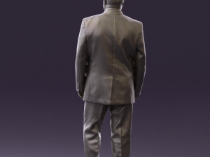 man in suit russian flag 0577 3Dモデル