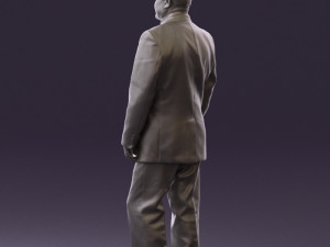 man in suit russian flag 0577 3Dモデル