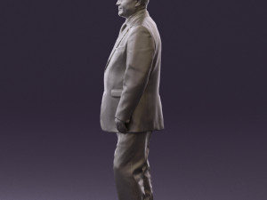 man in suit russian flag 0577 3Dモデル