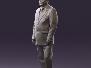 man in suit russian flag 0577 3Dモデル