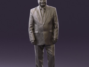 man in suit russian flag 0577 3Dモデル