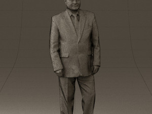 man in suit russian flag 0577 3Dモデル