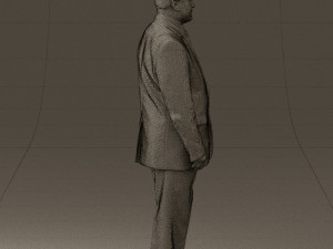 man in suit russian flag 0577 3Dモデル
