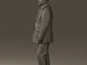man in suit russian flag 0577 3Dモデル