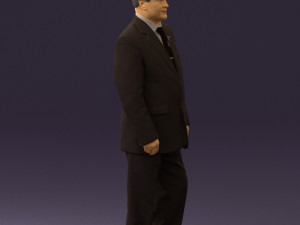 man in suit russian flag 0577 3d print ready Model do druku 3D