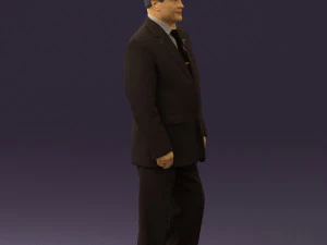 man in suit russian flag 0577 3d print ready 3D Print Model