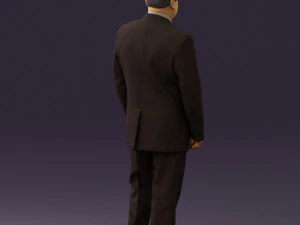 man in suit russian flag 0577 3d print ready 3D Print Model