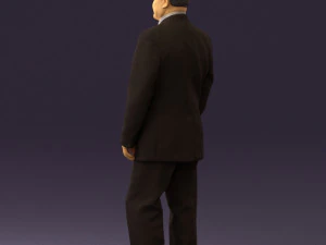 man in suit russian flag 0577 3d print ready 3D Print Model