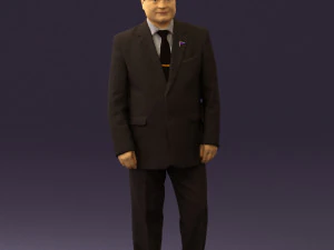 man in suit russian flag 0577 3d print ready 3D Print Model