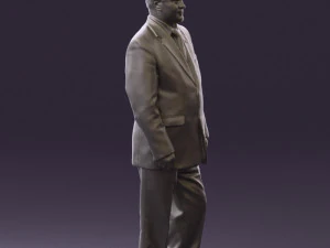 man in suit russian flag 0577 3d print ready 3D Print Model