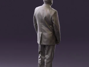 man in suit russian flag 0577 3d print ready 3D Print Model