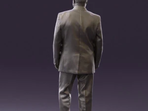 man in suit russian flag 0577 3d print ready 3D Print Model