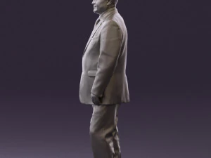 man in suit russian flag 0577 3d print ready 3D Print Model