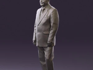 man in suit russian flag 0577 3d print ready 3D Print Model