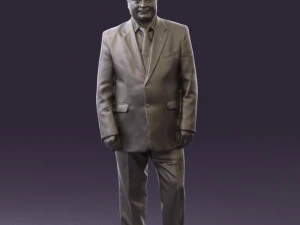 man in suit russian flag 0577 3d print ready 3D Print Model