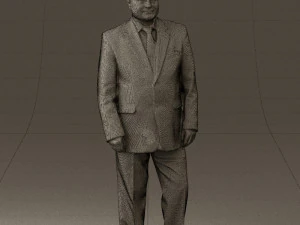 man in suit russian flag 0577 3d print ready 3D Print Model
