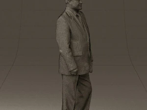 man in suit russian flag 0577 3d print ready 3D Print Model