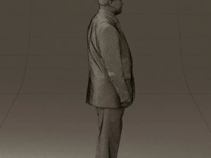 man in suit russian flag 0577 3d print ready 3D Print Model