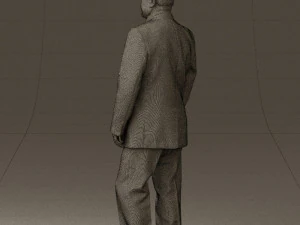 man in suit russian flag 0577 3d print ready 3D Print Model