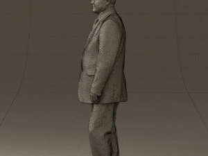 man in suit russian flag 0577 3d print ready 3D Print Model