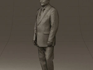 man in suit russian flag 0577 3d print ready 3D Print Model