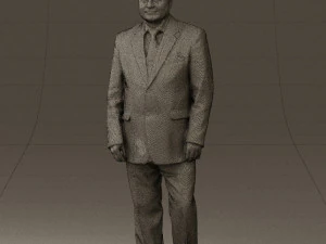man in suit russian flag 0577 3d print ready 3D Print Model