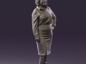 woman in black long bworn shoes 0572 Modelo 3D